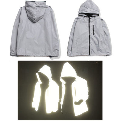 Safety Custom High Light Polyester Grey Reflective Tape For Clothing