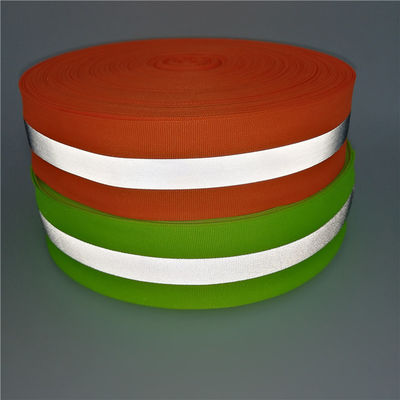 Colorful Soft High Visible Reflective Webbing For Clothing Sportswear Jackets Bags