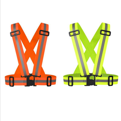 Heavy Duty High Visibility Reflective Belt Green Neon Purple Motorcycle Cross Elastic Belt Kid Jogging