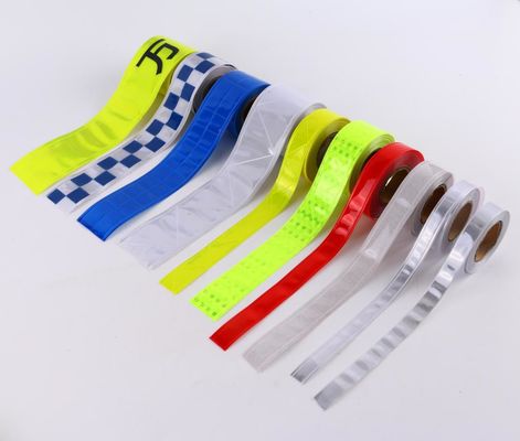 High Visibility Sew On Reflective Tape For Clothing Yellow Safety Tape Traffic Sign fabric