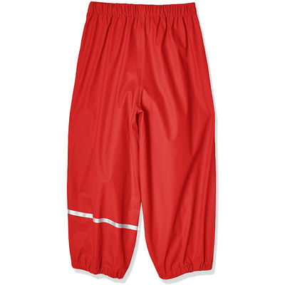 Class 3 High Visibility Waterproof Reflective Rain Pants Hi Vis  Kids Polyester Fiber Boys Girls Play