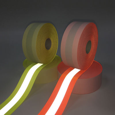 Custom Safety Functional Silver Waterproof Flame Retardant Reflective Tape Material Fabric For Clothing