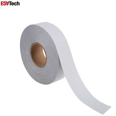 Cotton High Visibility Reflective Fabric Ribbon Flame Retardant Reflective Clothing Tape Yellow Silver
