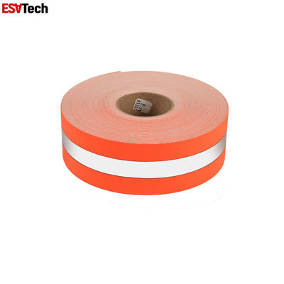 High Visibility Reflective Material Fabric Fluorescent Strips For Clothing Stairs