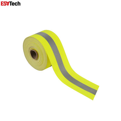 Cotton Backing Flame Retardant Reflective Tape For Safety Wear