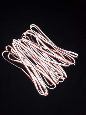 Black Reflective Piping For Clothing Class 2 Polyester T/C Yarn colorful clothing accessories