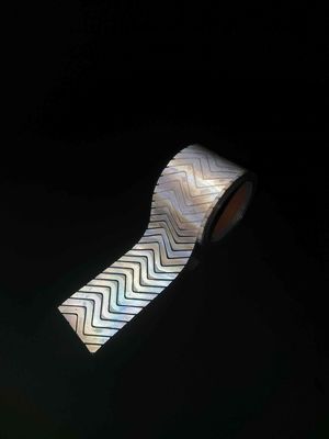 silver stripe Heat transfer Reflective vinyl For Clothing Safety Workwear HTV Grey High Visibility