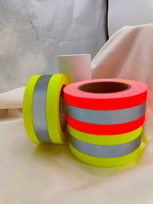 Sew On Retro Reflective Safety Tape For Clothing Clothes 100% Cotton M Aramid ENISO20471 ANSI 107