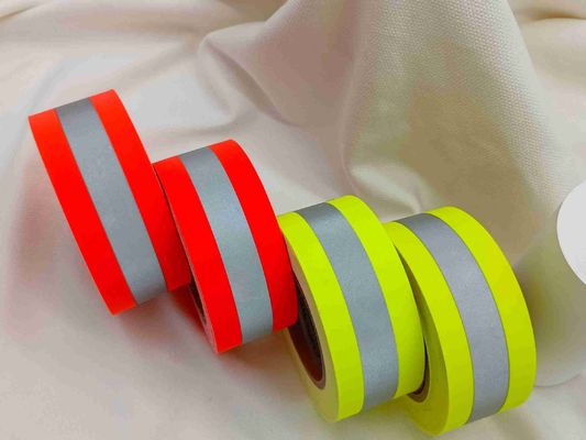 fireproof flame retardant Reflective Tape For Clothing Fire Retardant Reflective Fabric EN 20471 Class 2