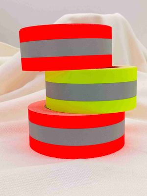 Fireproof Flame Retardant Reflective Tape material Reflective Warning Tape For Fireman Uniforms