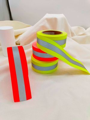Flame Retardant High Visibility Silver Safety Reflective Tape For Clothing Firefighter suits Yellow Orange