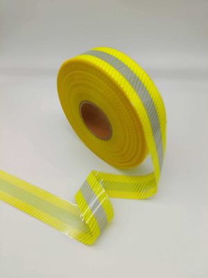  Silver Yellow Reflective Heat Transfer Film For Shirts High Visibility Printing