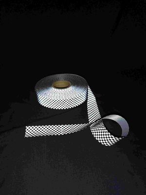 Highly Visibility Reflective Webbing Reflective Cotton Fabric Safety Strips For Uniforms Bags Shoes