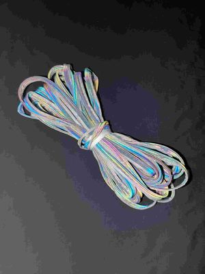  20mm 10mm Dark Iridescent  Polyester Washable Reflective Tape For Clothing High Light