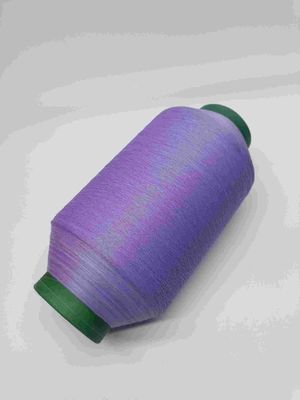 Custom Embroidery Light Reflective Thread Knitting Yarn For T-Shirt Logo Clothing Purple