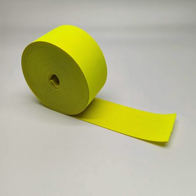 Custom Fashion Logo Elastic Yellow Oxford Reflective Webbing For Bag Garmen Skirt Belt Hat