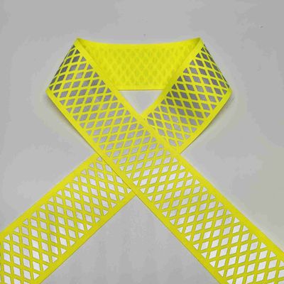 High Visibility Iron Heat Transfer Film To Yellow Reflective Webbing For Sportswear Workwear