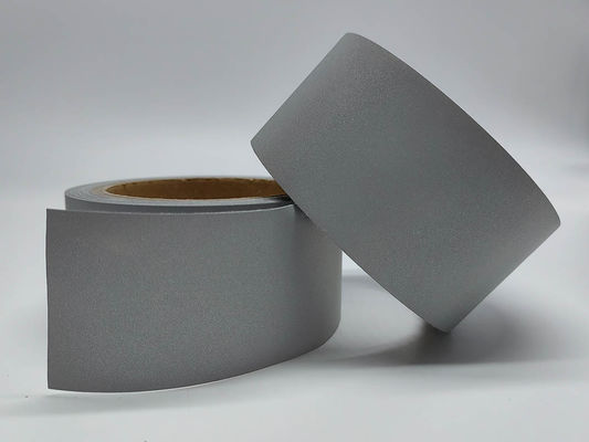 Custom Color Visibility Reflective Fabric Rolls Glass Beads Technology 500 Cd/lux.m2 1-130cm
