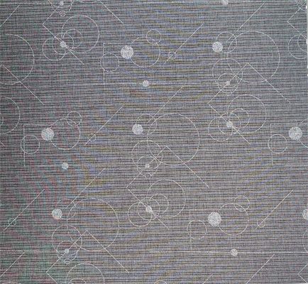 Plain Bright Transparent Round And Line Gray Cloth