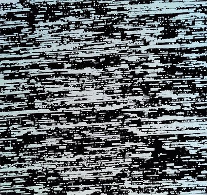 Bright Silver Imitation Bark 50D Mechanical Bullet Fabric (Black)